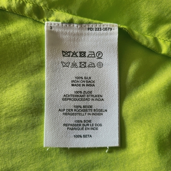 DRIES VAN NOTEN Silk Camisole, Size 8, Neon Green, NWT - Picture 14 of 16